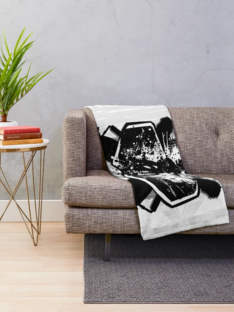 Thumbnail 2 of 6, Throw Blanket, Wild Punk. Ramp Rider Mask designed and sold by tabemisa.