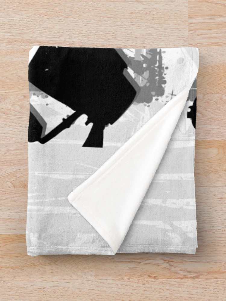 Thumbnail 3 of 6, Throw Blanket, Wild Punk. Ramp Rider Mask designed and sold by tabemisa.