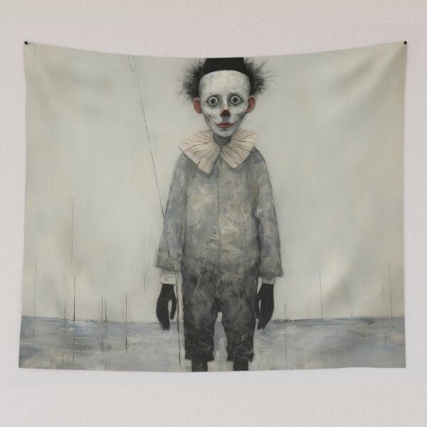Item preview, Vintage Clown With a Balloon designed and sold by whitecat23.