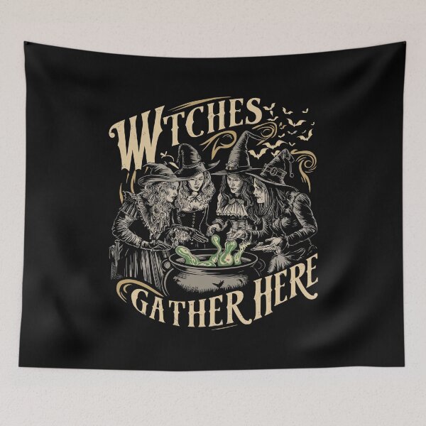 Item preview, Funny Halloween Witches Gather Here Mystical Apparel Outfit designed and sold by Kuki-shop.