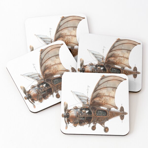 Item preview, Steampunk flaying machine with bronze propellers designed and sold by JohanSD.