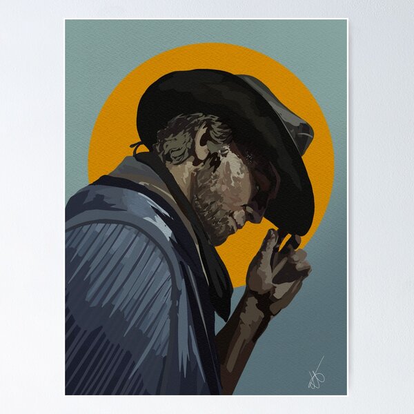 Vista previa del artículo con la obra «Red Dead Redemption 2: Arthur Morgan», diseñado y vendido por JuliaMAgius.