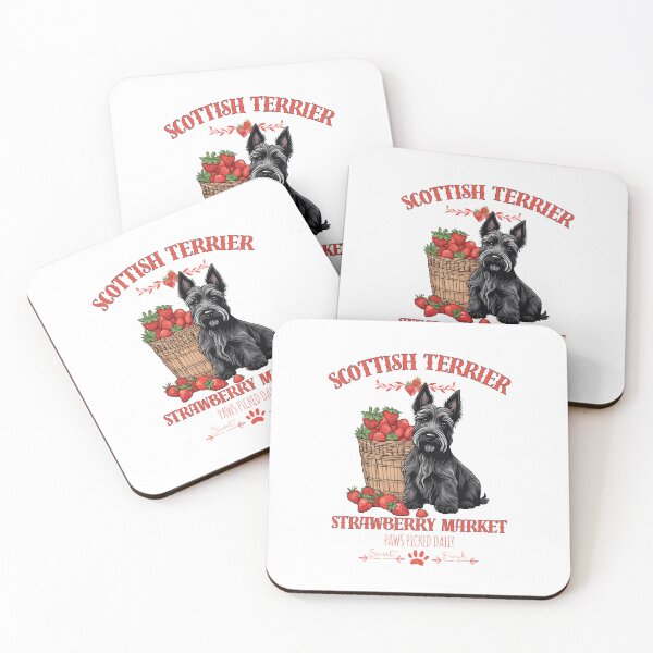 Item preview, Coquette Aesthetic Dog Strawberry market paws picked daily sweet and freesh fruits scottish terrier designed and sold by GoodyPaws.