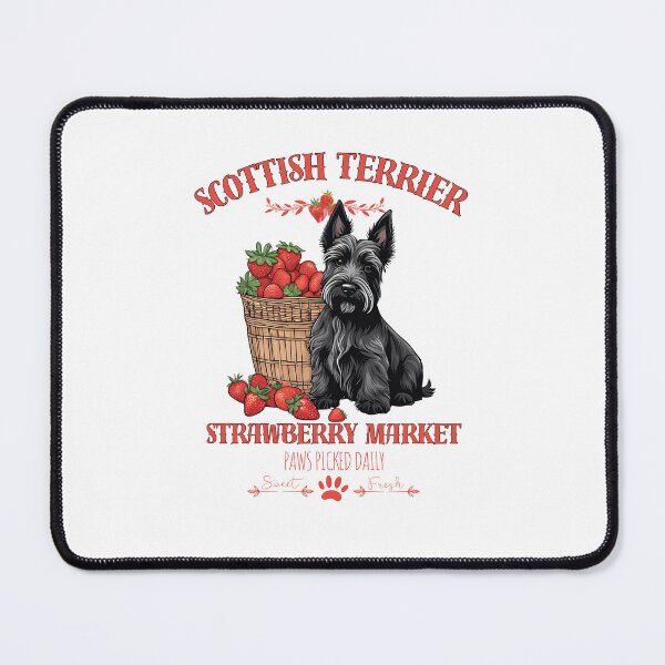 Item preview, Coquette Aesthetic Dog Strawberry market paws picked daily sweet and freesh fruits scottish terrier designed and sold by GoodyPaws.