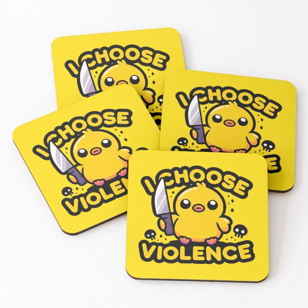 Item preview, I choose violence | Cute yellow duck designed and sold by KalicoDesignUS.
