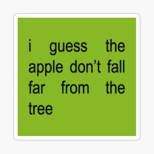 Item preview, Apple don't fall far from the tree Charli XCX designed and sold by miruro.