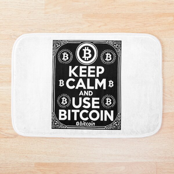 Artikelvorschau, Bleib ruhig und nutze Bitcoin BTC Crypto Design entworfen und verkauft von NoCompetition.