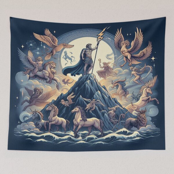 Item preview, Gods in the Surreal Realm: A Journey into the Unknown designed and sold by FotoworldEdel.