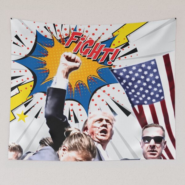 Item preview, Donald Trump after an assassination attempt (Fight!) designed and sold by Lefteris Betsis.