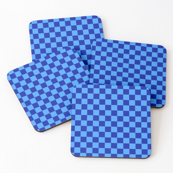 Item preview, Blue And Darker Blue Checker Pattern  designed and sold by PatternTitan.