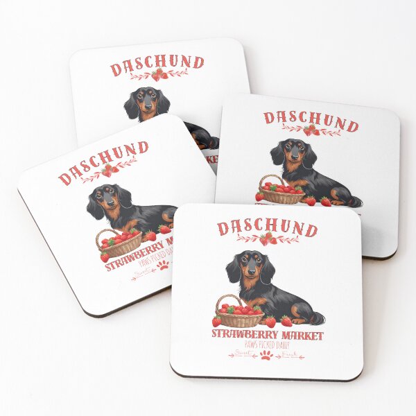 Item preview, Coquette Aesthetic Dog Strawberry market paws picked daily sweet and freesh fruits daschund designed and sold by GoodyPaws.