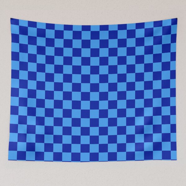 Item preview, Blue And Darker Blue Checker Pattern  designed and sold by PatternTitan.