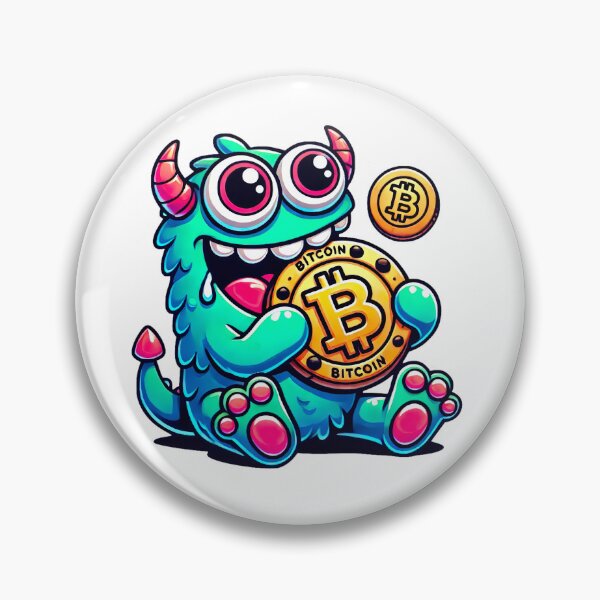 Item preview, Funny Bitcoin BTC Cryptocurrency Monster designed and sold by NoCompetition.