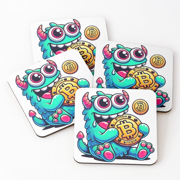 Item preview, Funny Bitcoin BTC Cryptocurrency Monster designed and sold by NoCompetition.