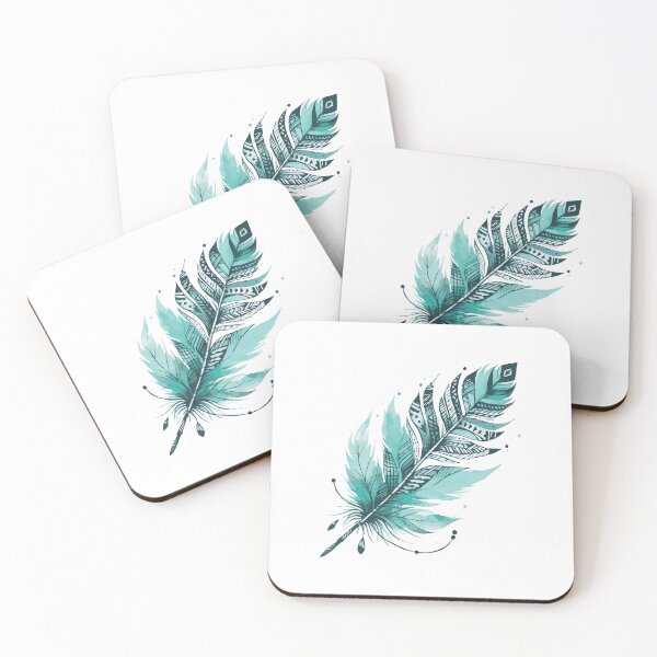 Item preview, Spiritual Blue Feather designed and sold by heartsake.