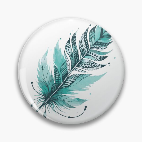 Item preview, Spiritual Blue Feather designed and sold by heartsake.