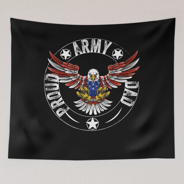 Item preview, Proud Army Dad Patriotic Eagle Usa Flag  designed and sold by Smix Pixels.