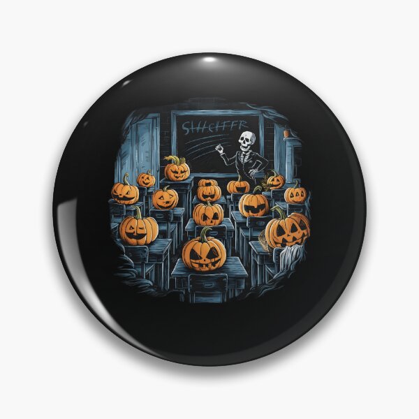 Item preview, Skeleton Teacher In Spooky Classroom With Pumpkins Students Halloween  designed and sold by clothesy7.