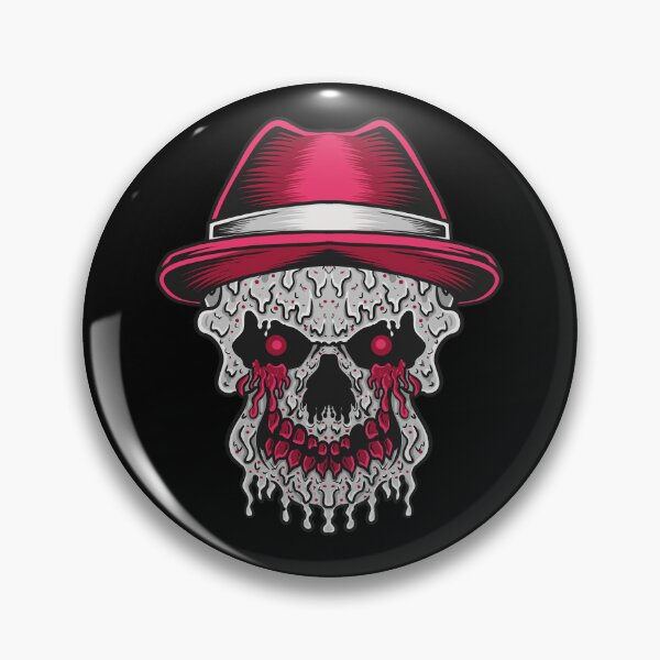 Item preview, Unique skull with red hat and red tears : stylish skull designed and sold by ABDOU Art.