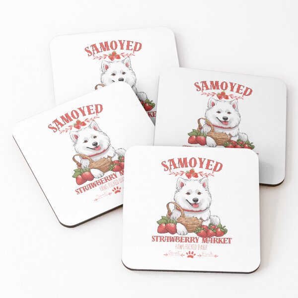 Item preview, Coquette Aesthetic Dog Strawberry market paws picked daily sweet and freesh fruits samoyed designed and sold by GoodyPaws.