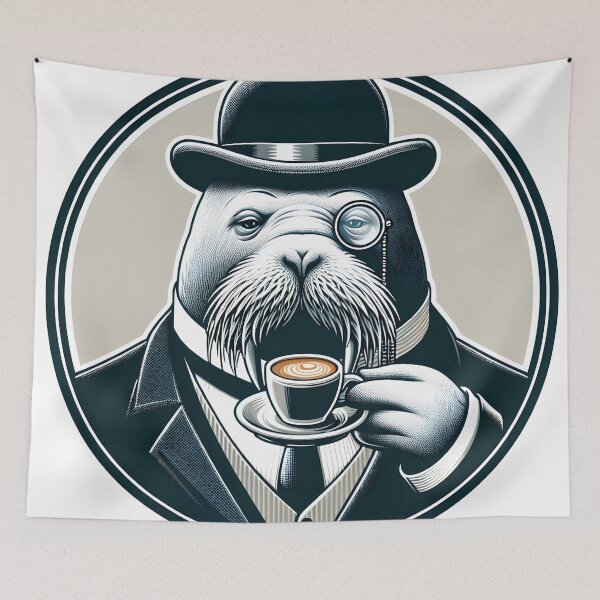 Item preview, A Walrus and a Gentlemen designed and sold by Hugmungus.