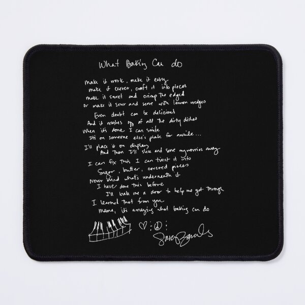Item preview, What Baking Can Do - Sara Bareilles - Handwritten Lyrics- Waitress the Musical - Broadway, West End designed and sold by westendwilly.