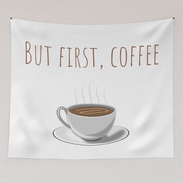 Item preview, But First, Coffee - Coffee Cup Illustration designed and sold by Creastore.