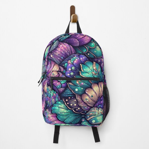 Item preview, Purple Glittery Mermaid Tail Scales Print designed and sold by SeaStarMermaids.