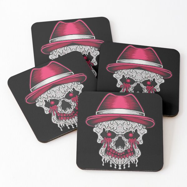 Item preview, Unique skull with red hat and red tears : stylish skull designed and sold by ABDOU Art.