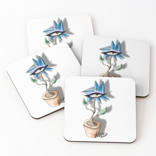 Item preview, Iris flower with an eye sticker designed and sold by Spooks n Spells .