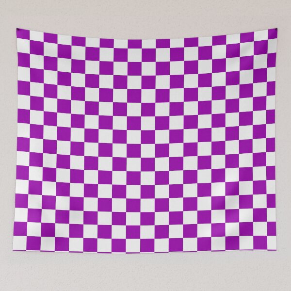 Item preview, Purple White Checker Pattern  designed and sold by PatternTitan.