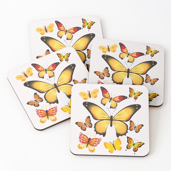 Item preview, yellow butterflies designed and sold by GEWINN.
