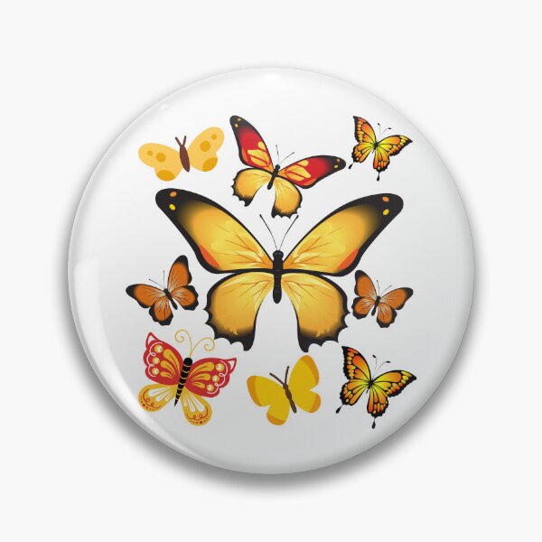 Item preview, yellow butterflies designed and sold by GEWINN.