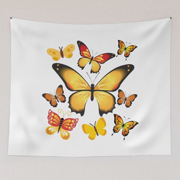 Item preview, yellow butterflies designed and sold by GEWINN.