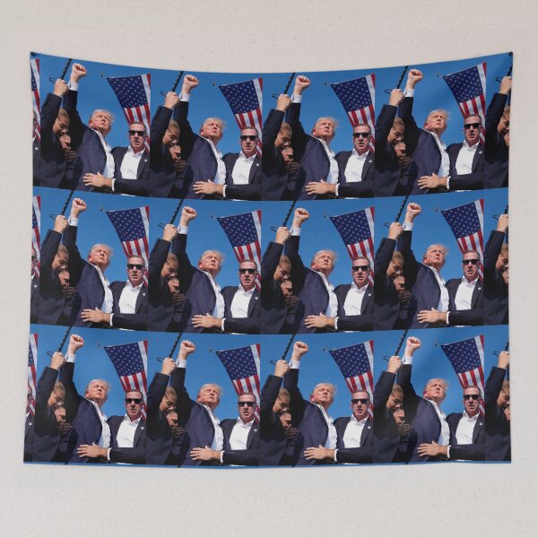 Item preview, Trump With Blood In Face (Shooting In Pennsylvania) designed and sold by Ghostach.