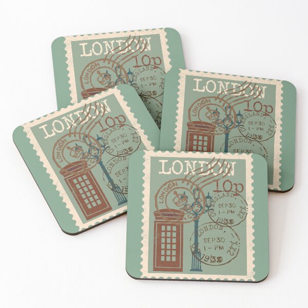 Item preview, London Postage Stamp Distressed designed and sold by Primroaddesigns.