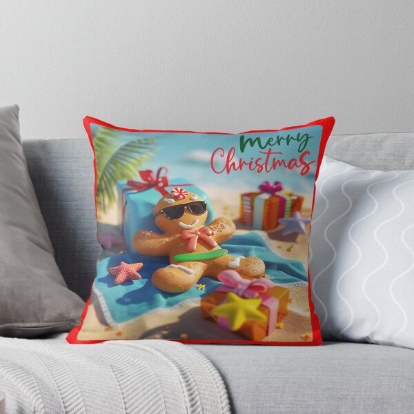 Item preview, Christmas Gingerbread Cookie On The Beach  designed and sold by BetiOnDemand.