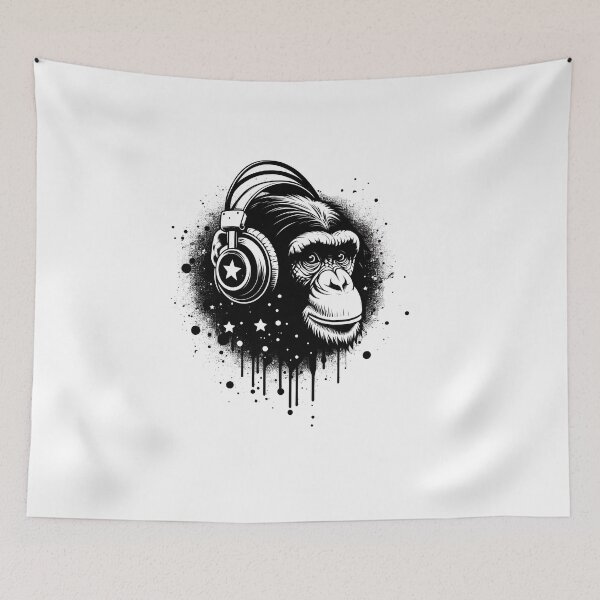 Item preview, Music Enigma: Headphones and Ink Splatter designed and sold by zoughlal.