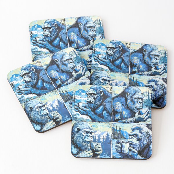 Item preview, ICE COFFEE YETI : BLACK COFFEE Mountain Unlock  designed and sold by Zen Candy 3000 Travis Nicholas Zariwny.