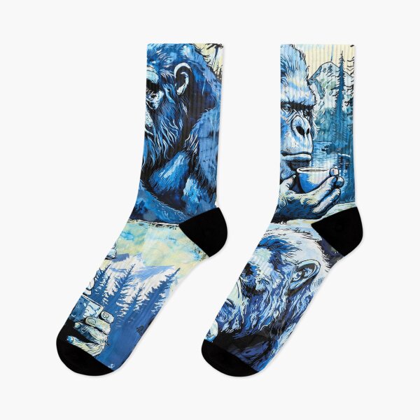 Item preview, ICE COFFEE YETI : BLACK COFFEE Mountain Unlock  designed and sold by Zen Candy 3000 Travis Nicholas Zariwny.