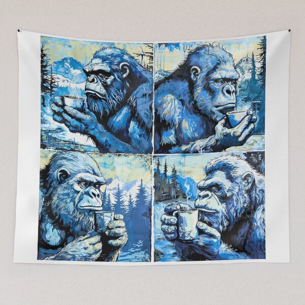 Item preview, ICE COFFEE YETI : BLACK COFFEE Mountain Unlock  designed and sold by Zen Candy 3000 Travis Nicholas Zariwny.