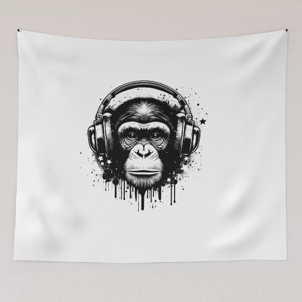 Item preview, Melodic Mystique: Ink-Infused Headphone designed and sold by zoughlal.
