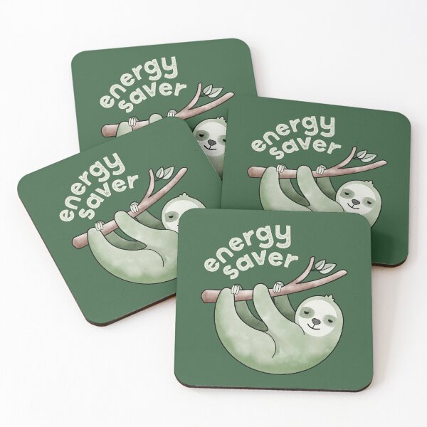 Item preview, Green Three Toed Sloth Energy Saver Conservation designed and sold by opalskystudio.