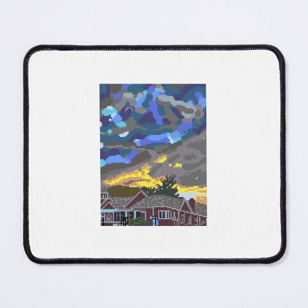 Item preview, Pixel Art Sunset above house designed and sold by Bangeltangle.