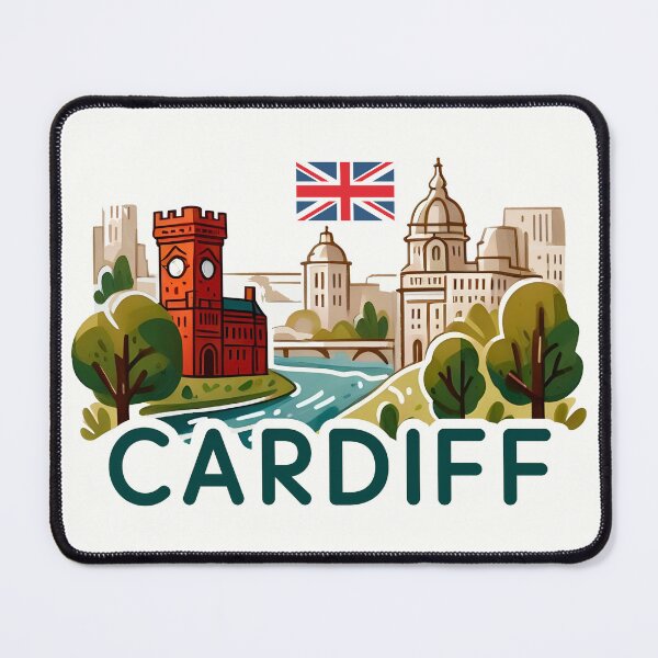 Item preview, Cardiff Wales UK designed and sold by WanderlustCoCo.