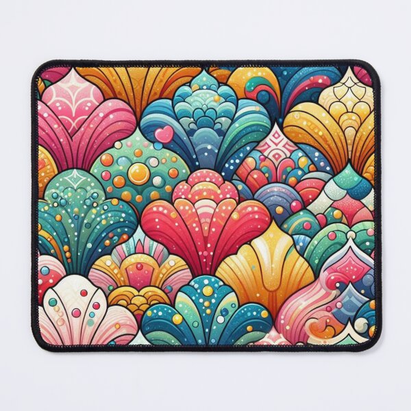 Item preview, Colorful Mermaid Scales Print designed and sold by SeaStarMermaids.