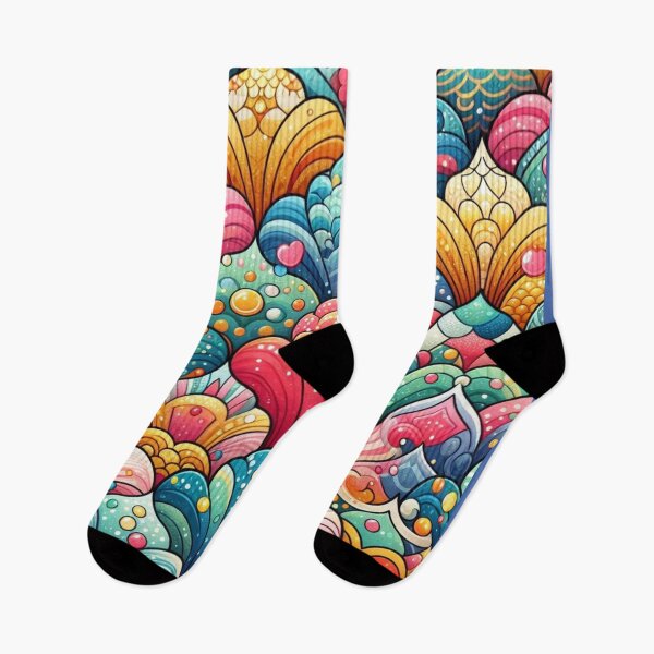 Item preview, Colorful Mermaid Scales Print designed and sold by SeaStarMermaids.