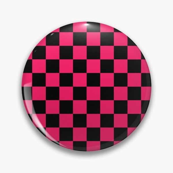 Item preview, Pink Black Checker Pattern  designed and sold by PatternTitan.