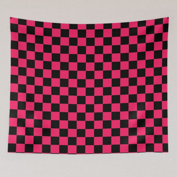 Item preview, Pink Black Checker Pattern  designed and sold by PatternTitan.