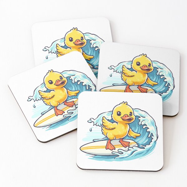 Item preview, Surfing Yellow Duckling designed and sold by Coffee Lifestyle.